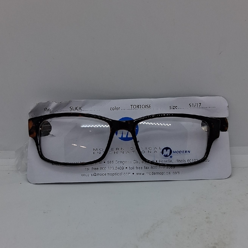 NWT Rxable Unisex Modern Slick Tortoise Eyeglass Frames